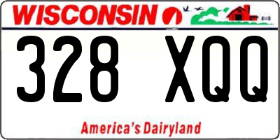 WI license plate 328XQQ