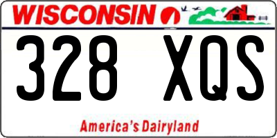 WI license plate 328XQS