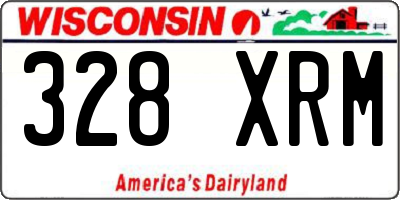 WI license plate 328XRM