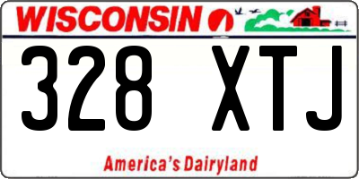 WI license plate 328XTJ