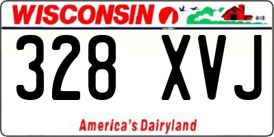 WI license plate 328XVJ