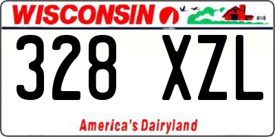WI license plate 328XZL