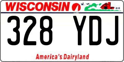 WI license plate 328YDJ