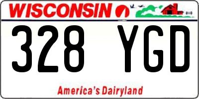 WI license plate 328YGD