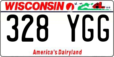 WI license plate 328YGG