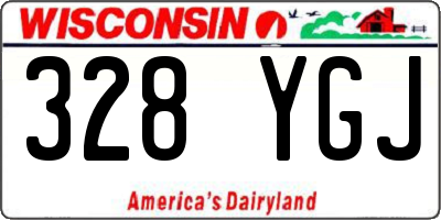WI license plate 328YGJ
