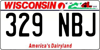 WI license plate 329NBJ