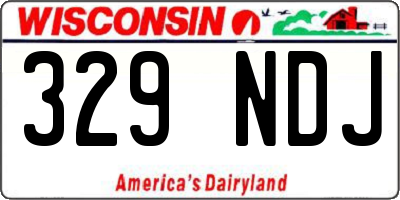 WI license plate 329NDJ