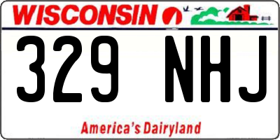 WI license plate 329NHJ