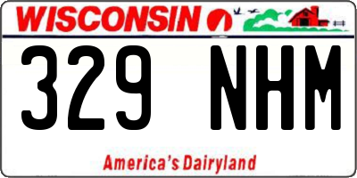 WI license plate 329NHM