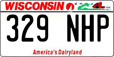 WI license plate 329NHP