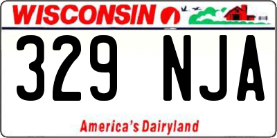 WI license plate 329NJA