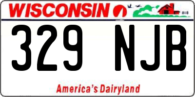 WI license plate 329NJB