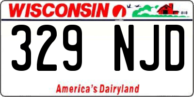 WI license plate 329NJD