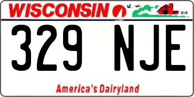 WI license plate 329NJE