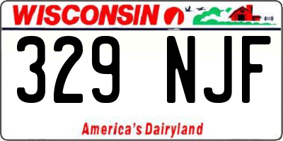 WI license plate 329NJF