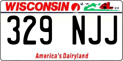 WI license plate 329NJJ