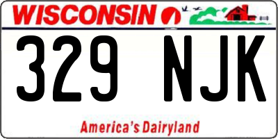 WI license plate 329NJK