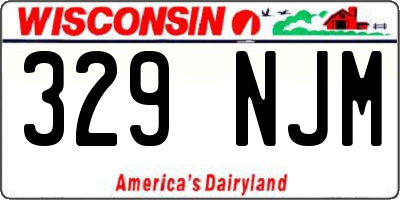 WI license plate 329NJM