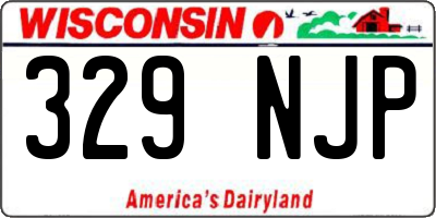 WI license plate 329NJP