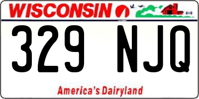 WI license plate 329NJQ