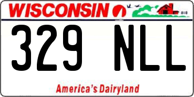 WI license plate 329NLL