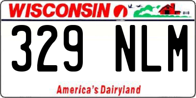 WI license plate 329NLM