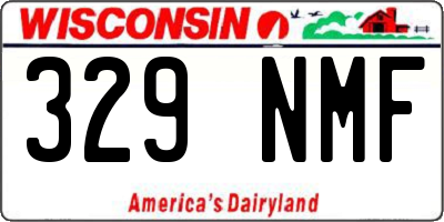 WI license plate 329NMF