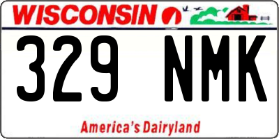 WI license plate 329NMK
