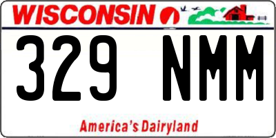 WI license plate 329NMM