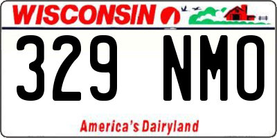 WI license plate 329NMO