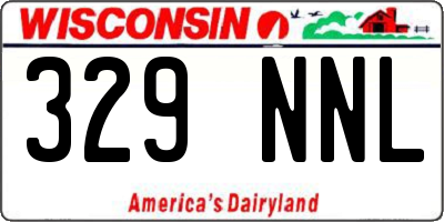 WI license plate 329NNL