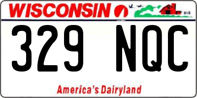 WI license plate 329NQC