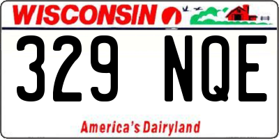 WI license plate 329NQE