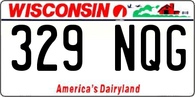 WI license plate 329NQG