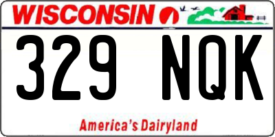 WI license plate 329NQK