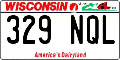 WI license plate 329NQL