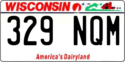 WI license plate 329NQM