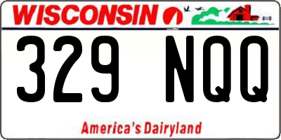 WI license plate 329NQQ
