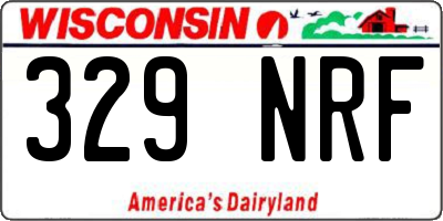 WI license plate 329NRF