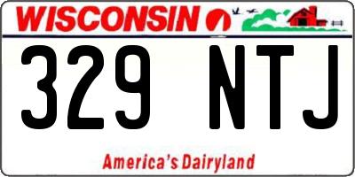 WI license plate 329NTJ