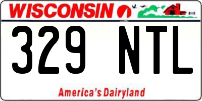 WI license plate 329NTL