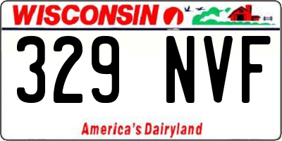 WI license plate 329NVF