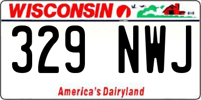 WI license plate 329NWJ