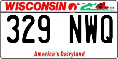 WI license plate 329NWQ