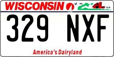 WI license plate 329NXF