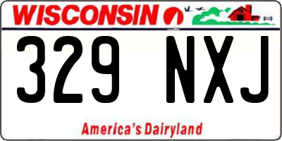 WI license plate 329NXJ