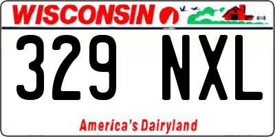 WI license plate 329NXL