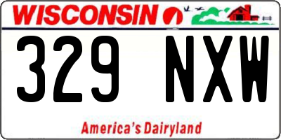 WI license plate 329NXW