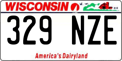 WI license plate 329NZE